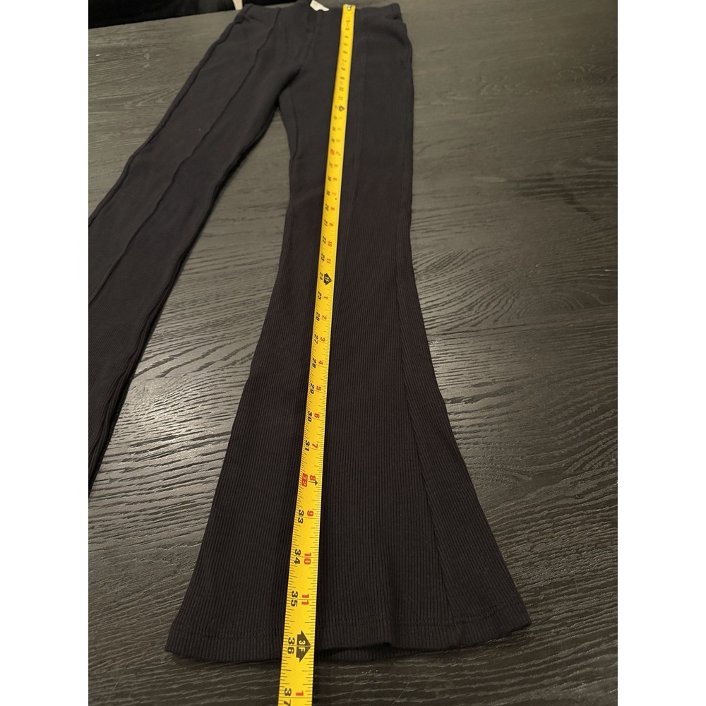 ZARA KIDS GIRL black FLARED LEGGINGS Elastic Waist size 11-12 - Picture 5 of 5